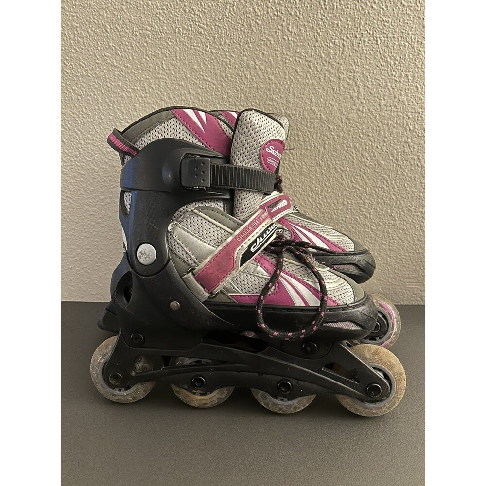 Schwinn ABEC 5 Adjustable Inline Rollerblades 1Y to 4Y black/purple